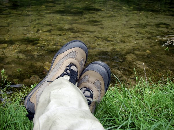 Chaussures de wading korkers konvertible boots.